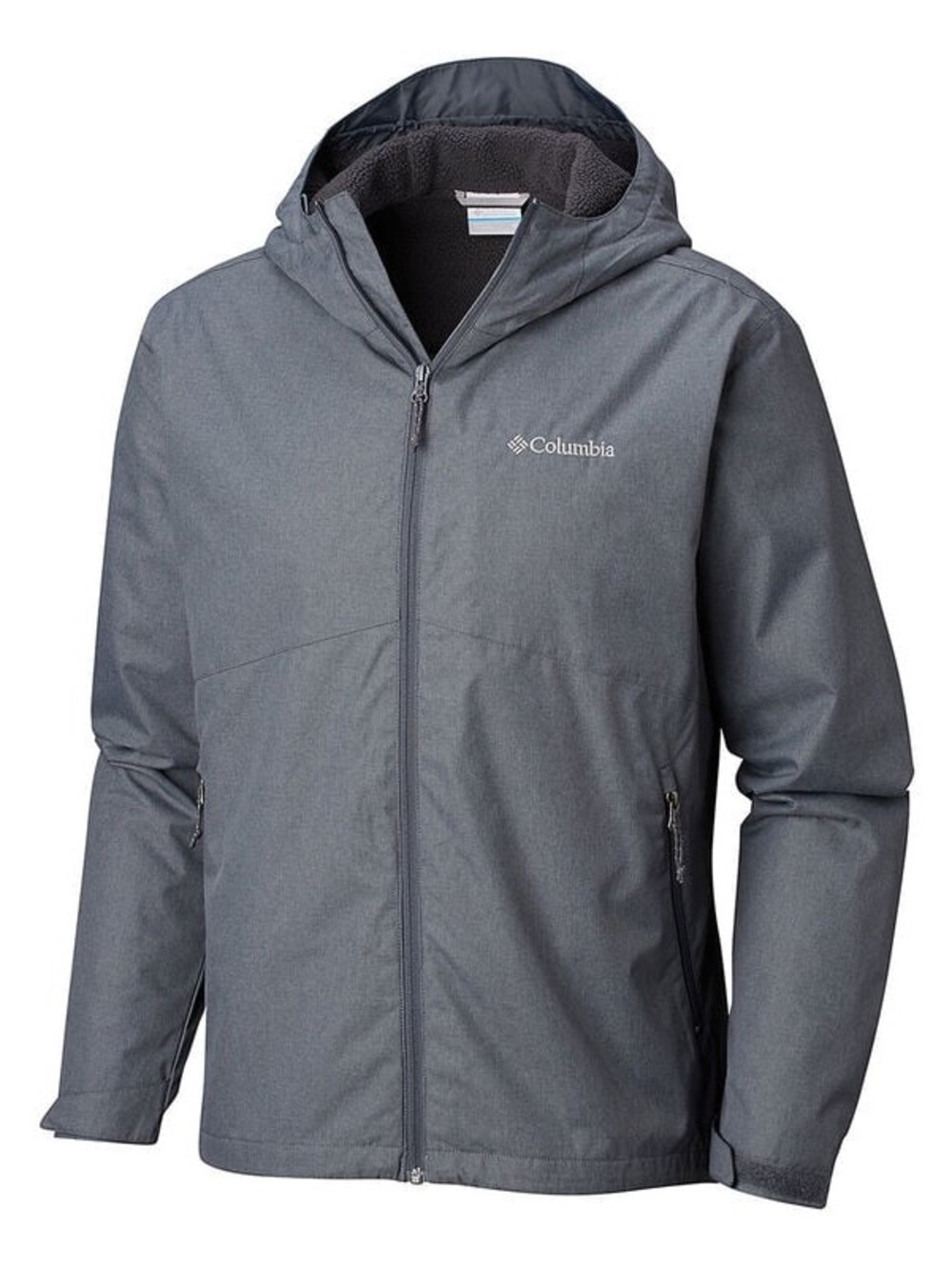 Columbia Men's Gray Raninie Falls Jacket Fleece Lined Size L